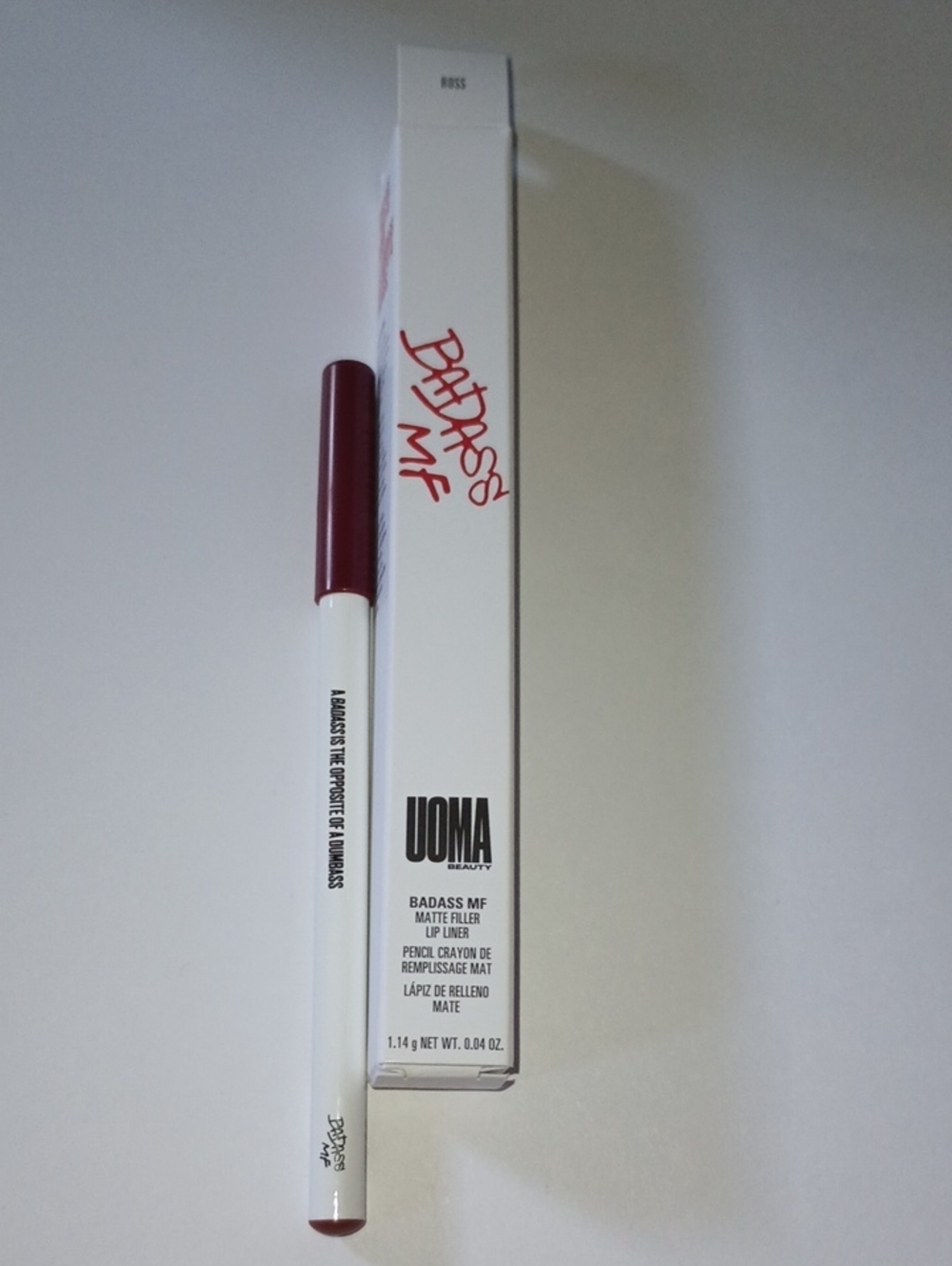 3/$15- UOMA Beauty Badass MF Lip Liner - Deep Berry